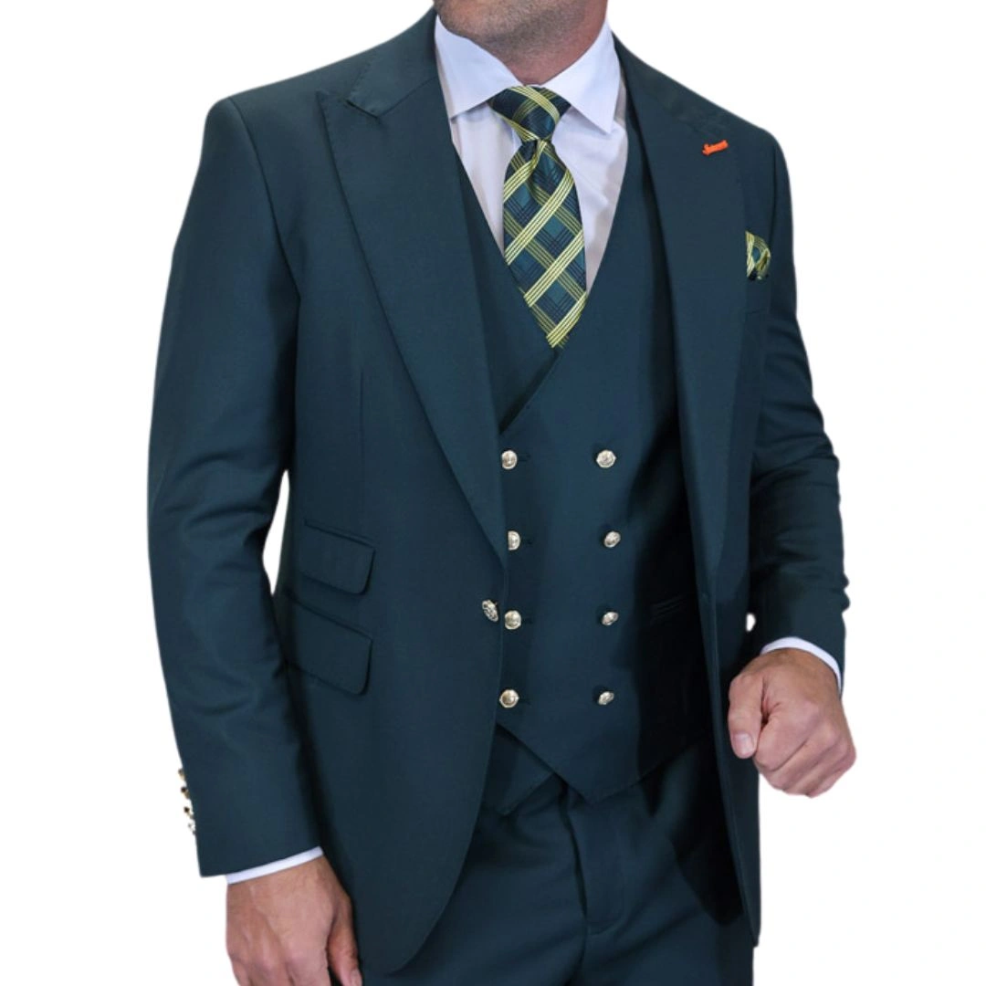 Aether Crest: Command Attention – The Perfect 3-Piece Modern Suit.